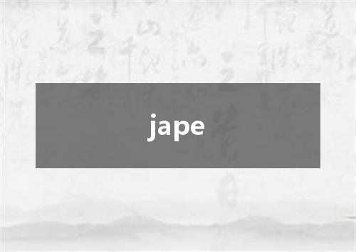 jape是什么意思
