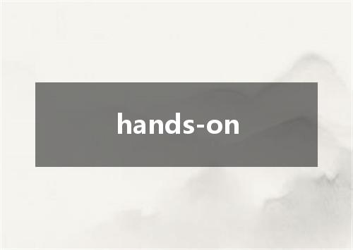 hands-on是什么意思