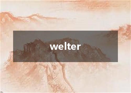 welter是什么意思
