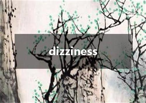 dizziness是什么意思