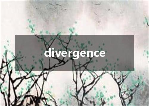 divergence是什么意思