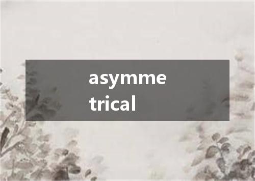 asymmetrical是什么意思