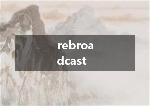 rebroadcast是什么意思