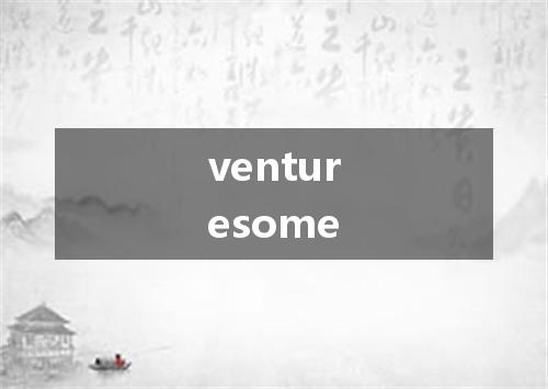venturesome是什么意思