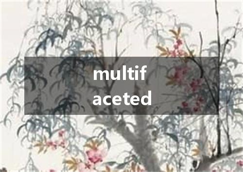 multifaceted是什么意思