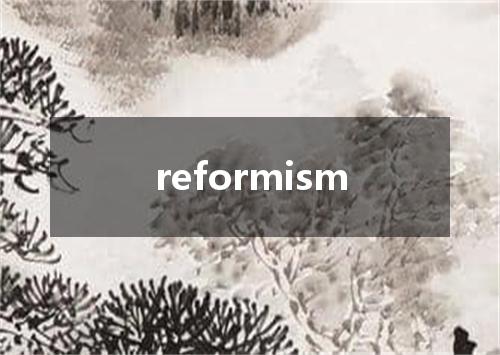 reformism是什么意思