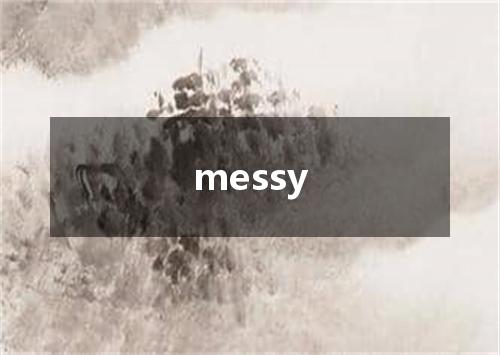 messy是什么意思