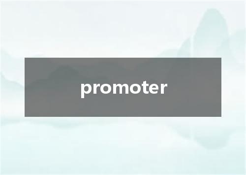 promoter是什么意思