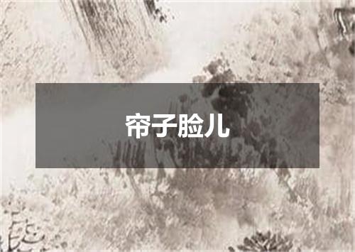 帘子脸儿