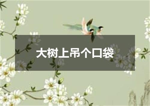大树上吊个口袋