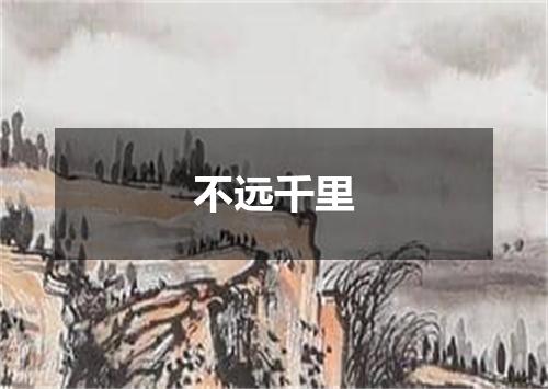 不远千里